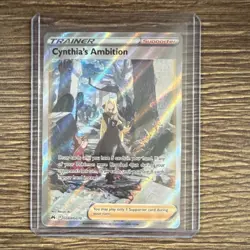 Pokemon Cynthia's Ambition GG60/GG70 Crown Zenith Ultra Rare Full Art Holo Trai… - Image 1
