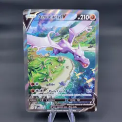 Pokemon TCG Aerodactyl V 180/196 Alternate Art Lost Origin Near Mint - Image 1
