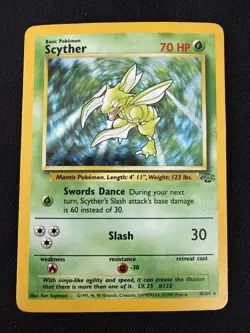 Scyther Holo Rare Unlimited Jungle 10/64 MP Pokemon - Image 1