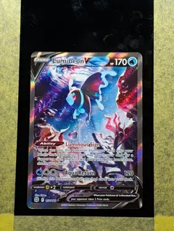 037 - Original Owner Pokemon TCG Lumineon V 156/172 Brilliant Stars Alt Art - Image 1