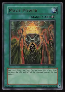 Mage Power LON-050 LON Ultra Rare Labyrinth of Nightmare Yu-Gi-Oh - Image 1