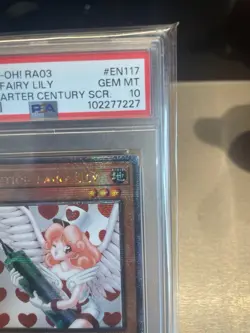 Yu-Gi-Oh! Injection Fairy Lily (Quarter Century Secret Rare) RA03-EN117 PSA 10 - Image 5
