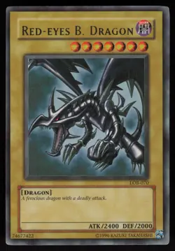 Red-Eyes B. Dragon LOB-070 LOB The Legend of Blue Eyes White Dragon Yu-Gi-Oh - Image 1