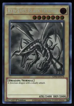 Red-Eyes Black Dragon (Ghost Rare) GFP2-EN176 1st Edition Yu-Gi-Oh - Image 1