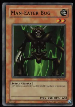 Man-Eater Bug LOB-108 LOB The Legend of Blue Eyes White Dragon Yu-Gi-Oh - Image 1