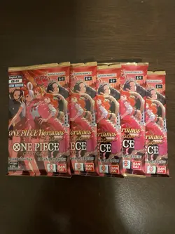 One Piece Extra Booster Heroines Edition EB-03 Five 5 Packs Lot English B - Image 1