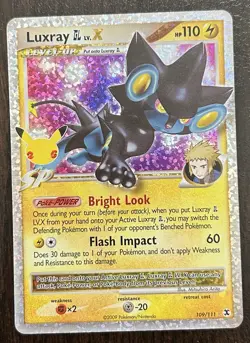 Luxray GL LV.X 109/111 Celebrations: Classic Collection Pokemon Card - Image 1