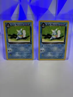 Pokemon Dark Wartortle 44/82 Team Rocket 2 Card Lot Nintendo 2000 - Image 1