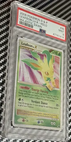 2008 Pokemon D&P Majestic Dawn # 99 Leafeon LV.X PSA 9 Card MINT Diamond & Pearl - Image 2