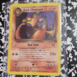 Pokemon Dark Charizard Team Rocket 21/82 Rare Card 2000 Wizards Ken Sugimori - Image 1