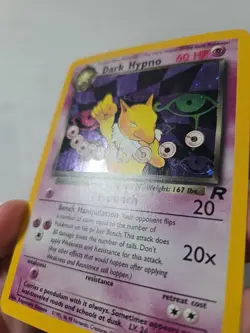 Pokemon Dark Hypno TCG Holo Rare Card 9/82 Unlimited Team Rocket - Image 3