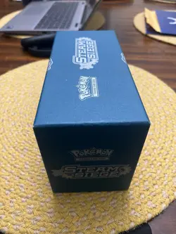 Pokemon Steam Siege Elite Trainer Box with many cards inside - Image 2