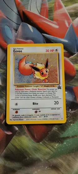 Pokemon TCG - Eevee 11/53 WOTC Black Star Promo Holo Foil Card - Image 1