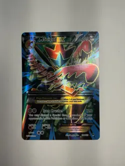 Pokemon TCG M Scizor EX Full Art Holo Card 120/122 Breakpoint Mega Ultra Rare - Image 1
