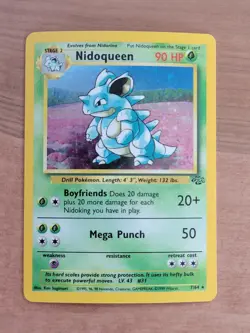 Pokemon Cards Tcg Vintage Holo Nidoqueen $1 Auction - Image 1