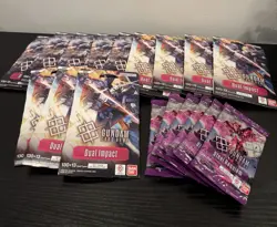 Gundam Card Game TCG: Steel Requiem 6 Sealed Packs + Dual Impact 12 Sealed Packs - Image 1