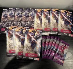 Gundam Card Game TCG: Steel Requiem 6 Sealed Packs + Dual Impact 12 Sealed Packs - Image 4