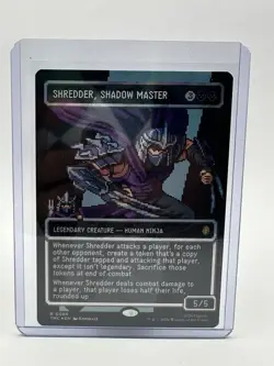 Shredder, Shadow Master (Borderless) (Surge Foil) Commander: TMNT (TMC) - Image 3