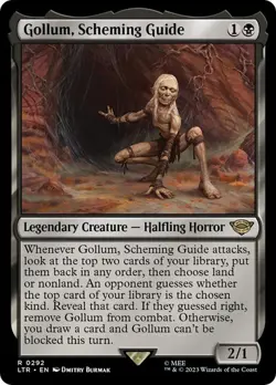 MTG - Gollum, Scheming Guide - Lord of the Rings - Magic the Gathering - Image 1