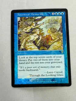 MTG FOIL Ancestral Memories 7th Edition Magic the Gathering - Image 1