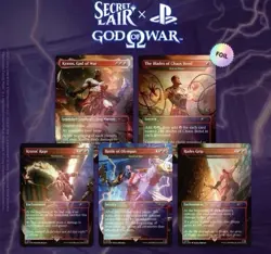 MTG Secret Lair Playstation FOIL God of War: Greek - Image 1
