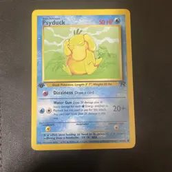 Pokemon TCG Team Rocket #65/82 Psyduck 1st Edition Card - Image 1