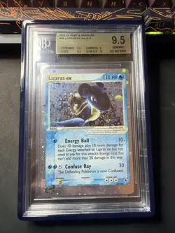Pokemon 2003 Ruby & Sapphire Lapras EX Holo #99/109 BGS 9.5 pop 14 - Image 1