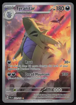 Tyranitar 222/193 Illustration Rare Paldea Evolved Pokemon - Image 1