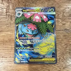Pokemon Mega Venusaur EX 155/132 Evolutions Ultra Rare Full Art Holo 380 HP - Image 1