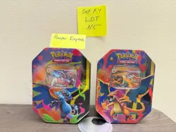 2 Pokemon TCG Mega Charizard X /Y Ex Tin Bundle Sealed New #1/5 - Image 1