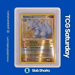 2007 POKEMON DIAMOND & PEARL #60/130 RHYDON REVERSE HOLO - Image 1
