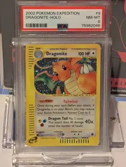 Pokemon TCG - Dragonite Holo #9 - 2002 Expedition - PSA 8 Mint - Image 3