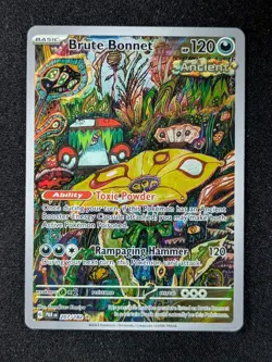 2023 Pokemon BRUTE BONNET 207/182 Paradox Rift Illustration Rare Holo English - Image 1