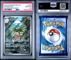 2025 POKEMON MEG EN-MEGA EVOLUTION ILLUSTRATION RARE #135 EXEGGUTOR PSA 10 - Image 3