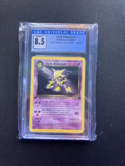 1st Edition Dark Alakazam Team Rocket CGC 8.5 Non Holo 18/82 Pokemon Card WOTC - Image 1