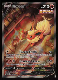 Flareon V SWSH179 Promo SWSH Black Star Pokemon - Image 1