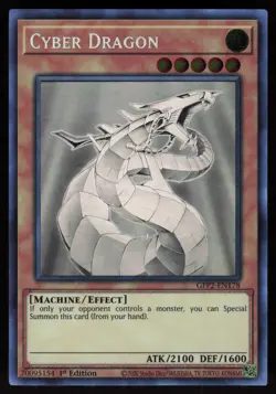 Cyber Dragon (Ghost Rare) GFP2-EN178 1st Edition Yu-Gi-Oh - Image 1