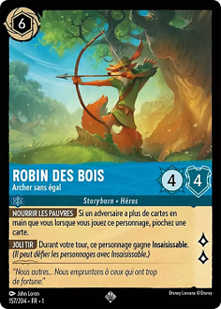 Lorcana - Robin Des Bois - Archer sans egal - MINT/NMINT - FR - FOIL - Image 1