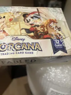 Disney Lorcana Set 9 Fabled Booster Box Sealed SMALL TEAR + FREE GIFT - Image 2