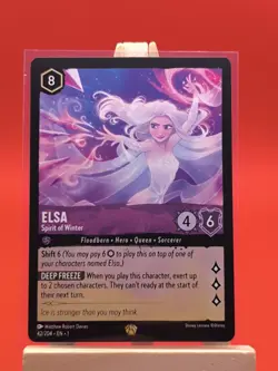 Elsa Spirit Of Winter 42/204 Legendary The First Chapter Disney Lorcana Card New - Image 2