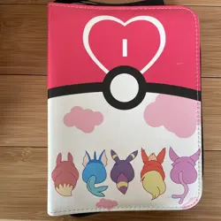 Pokemon Pink Card Collector Binder With 50 Pages - 8 Card Slots Per Page - Image 1