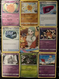 Sexy Anime Waifu Card and 8 pokemon cards - Image 1