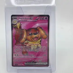 Pokemon Dachsbun ex 160/142 Stellar Crown Ultra Rare Full Art Holo SV07 Card - Image 1