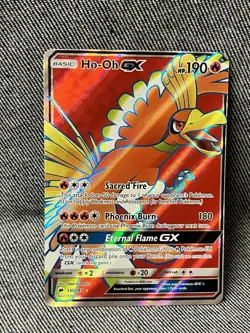 Ho-Oh GX 131/147 - Full Art Ultra Rare - Burning Shadows Pokemon Card LP - Image 1