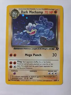 Pokemon Dark Machamp Team Rocket Holo Rare Card 10/82 Holo Unlimited - Image 1