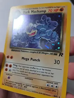 Pokemon Dark Machamp Team Rocket Holo Rare Card 10/82 Holo Unlimited - Image 3