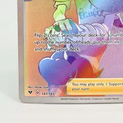 Trainer Opal 197/185 Rainbow Secret Rare Vivid Voltage Pokemon TCG Card NM - Image 5