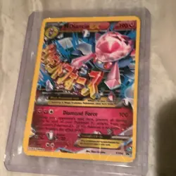 Pokemon M Diancie EX Promo Holo XY44 XY 190 HP Diamond Force Card TCG - Image 1