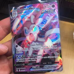 Pokemon Sylveon VMAX Rapid Strike 075/203 Holo Evolving Skies Lot of 3 Cards - Image 3