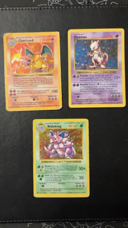 Vintage Pokemon Card Lot Collection Shadowless Charizard 4/102 Mewtwo Holo WOTC - Image 1